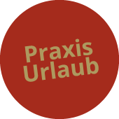Button Praxisurlaub